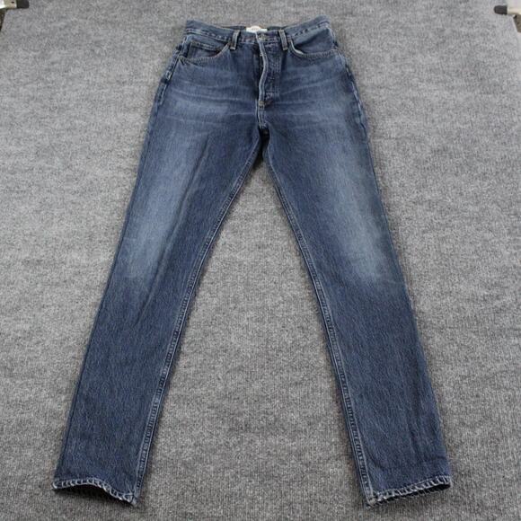 Agolde Jeans Womens 25 90s Pinch High Waist in Portrait Denim High Rise Blue - Picture 4 of 14